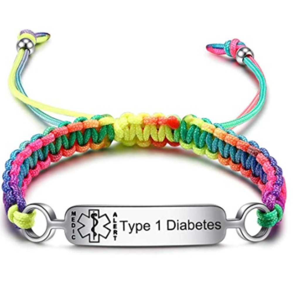 Pre-Engraved Type 1 Diabetes Medical Alert ID